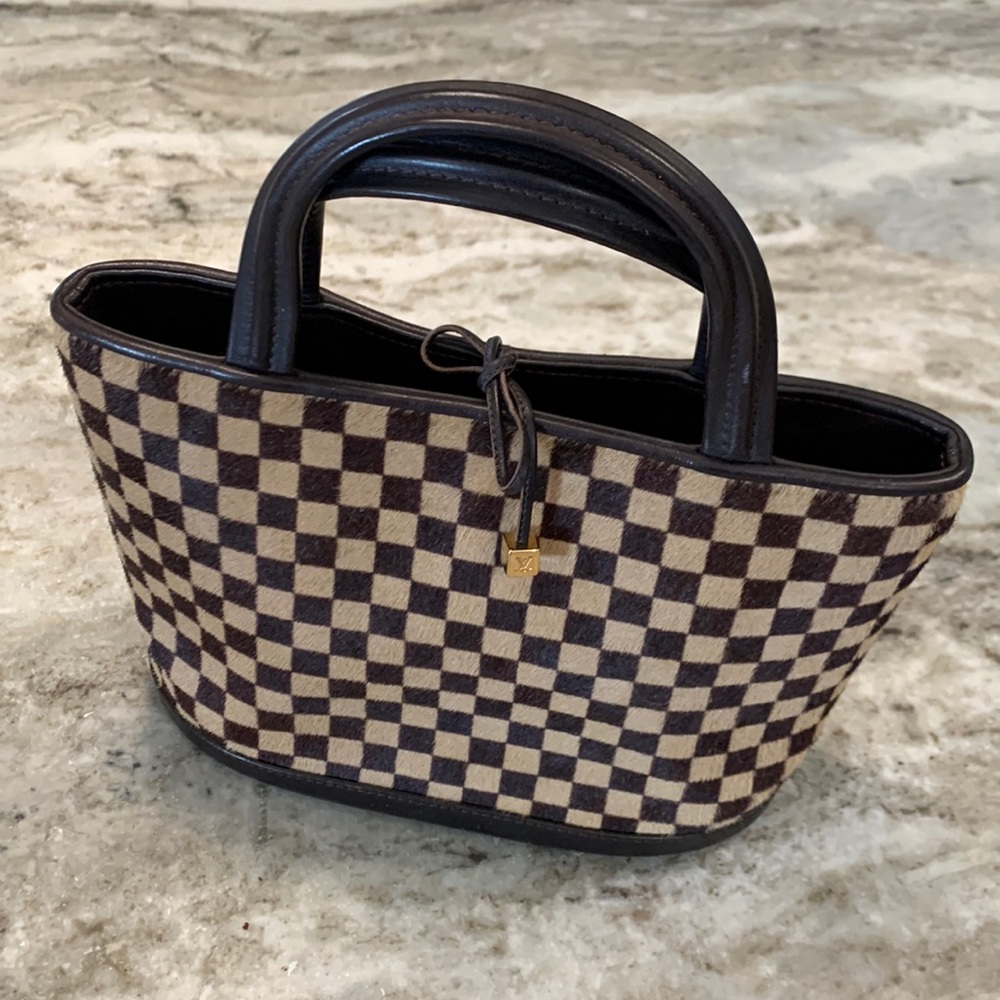 Authentic Louis Vuitton Damier Sauvage Impala Hand Bag